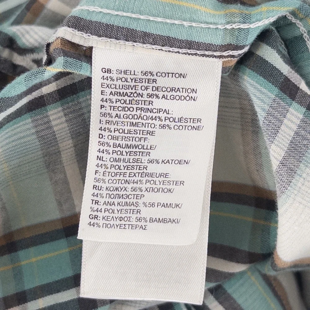 The North Face Mens XL Hammets Shirt Button Up Shirt Plaid Short Sleeve Gorpcore